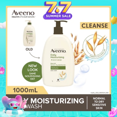 AVEENO - Daily Moisturizing Body Wash (Helps Replenish Skin’s Natural Moisture Suitable For Normal To Dry Skin) 1L