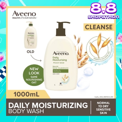 AVEENO Daily Moisturizing Body Wash (Helps Replenish Skin’s Natural Moisture Suitable For Normal To Dry Skin) 1L