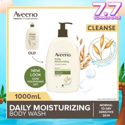 AVEENO Daily Moisturizing Body Wash (Helps Replenish Skin’s Natural Moisture Suitable For Normal To Dry Skin) 1L