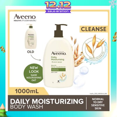 AVEENO Daily Moisturizing Body Wash (Helps Replenish Skin’s Natural Moisture Suitable For Normal To Dry Skin) 1L