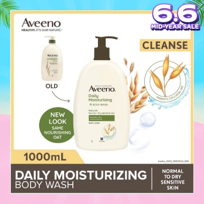 AVEENO Daily Moisturizing Body Wash (Helps Replenish Skin’s Natural Moisture Suitable For Normal To Dry Skin) 1L