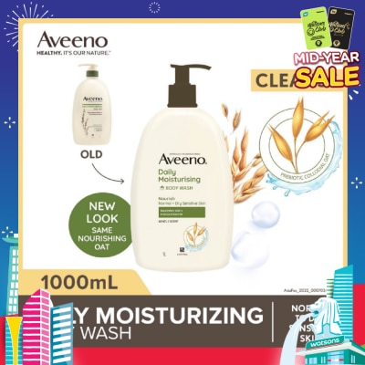 AVEENO Daily Moisturizing Body Wash (Helps Replenish Skin’s Natural Moisture Suitable For Normal To Dry Skin) 1L