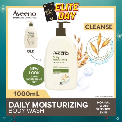 AVEENO - Daily Moisturizing Body Wash (Helps Replenish Skin’s Natural Moisture Suitable For Normal To Dry Skin) 1L