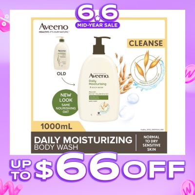 AVEENO - Daily Moisturizing Body Wash (Helps Replenish Skin’s Natural Moisture Suitable For Normal To Dry Skin) 1L