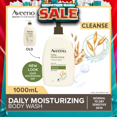 AVEENO - Daily Moisturizing Body Wash (Helps Replenish Skin’s Natural Moisture Suitable For Normal To Dry Skin) 1L