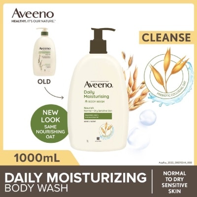 AVEENO Daily Moisturizing Body Wash (Helps Replenish Skin’s Natural Moisture Suitable For Normal To Dry Skin) 1L