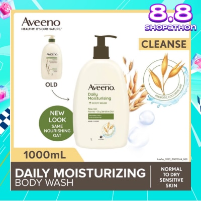 AVEENO Daily Moisturizing Body Wash (Helps Replenish Skin’s Natural Moisture Suitable For Normal To Dry Skin) 1L