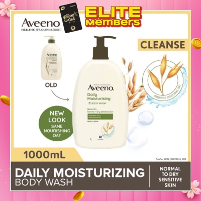 AVEENO Daily Moisturizing Body Wash (Helps Replenish Skin’s Natural Moisture Suitable For Normal To Dry Skin) 1L