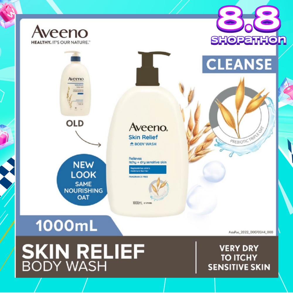Skin Relief Moisturizing Body Wash Fragrance Free 1L
