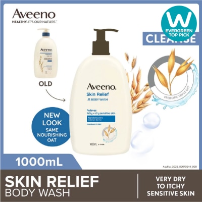 AVEENO Skin Relief Moisturizing Body Wash Fragrance Free 1L image