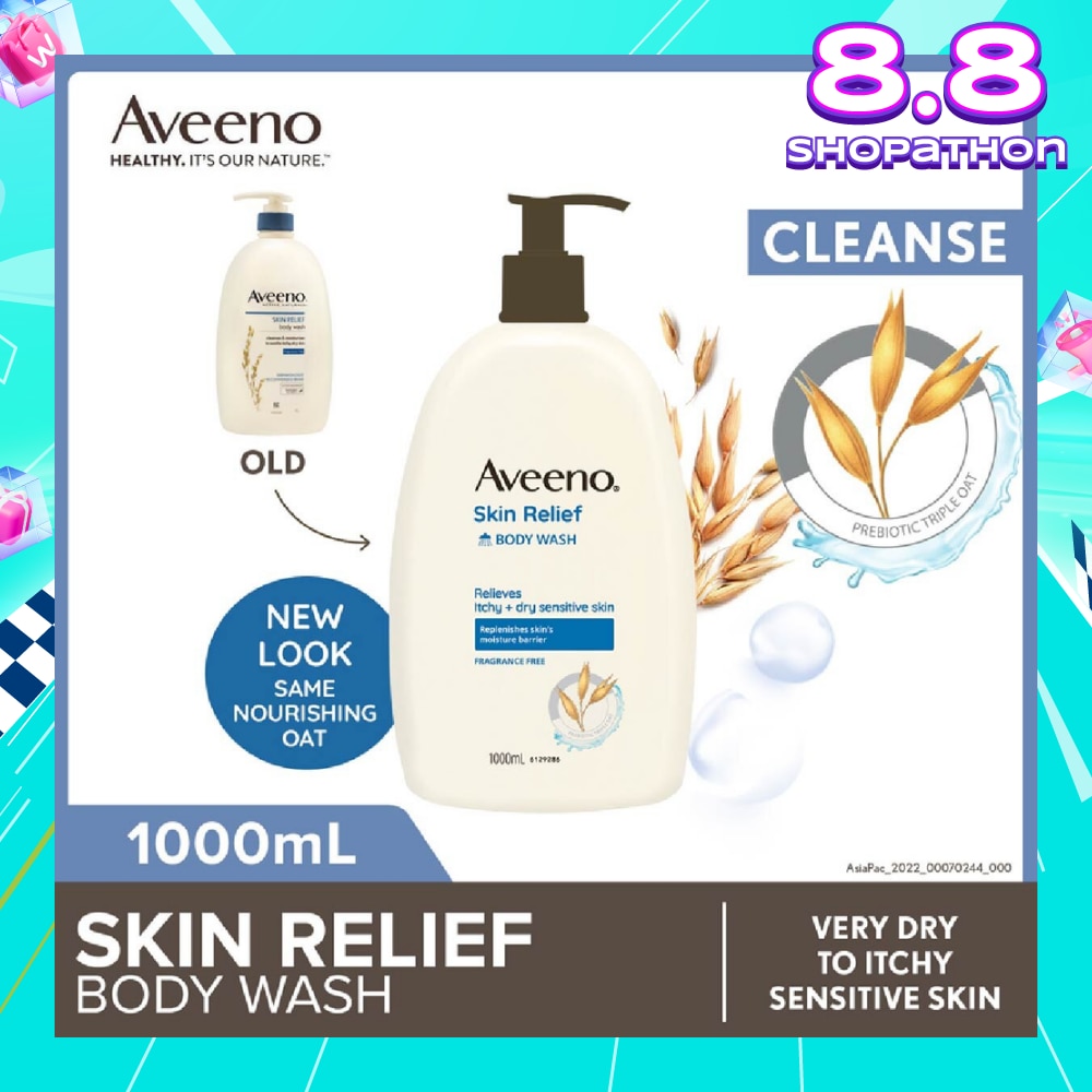 Skin Relief Moisturizing Body Wash Fragrance Free 1L