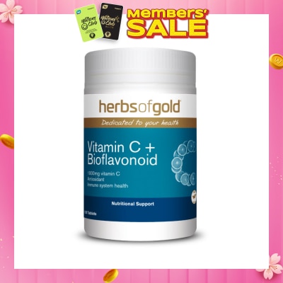 HERBS OF GOLD Vitamin C + Bioflavanoid Tablet (Immunity Boost) 120s
