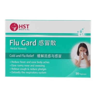 HST - Medical Flu Gard for Cold and Flu Relief Vegicap 30s