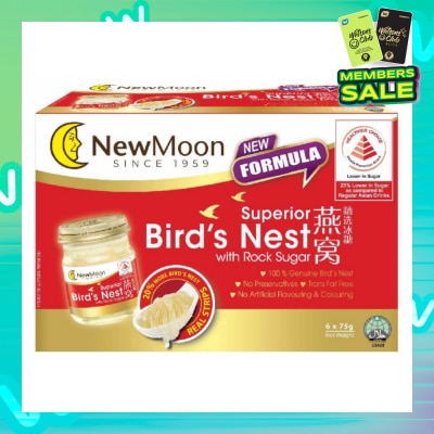 NEW MOON [CNY] Superior Birds Nest with Rock Sugar 75g x 6s