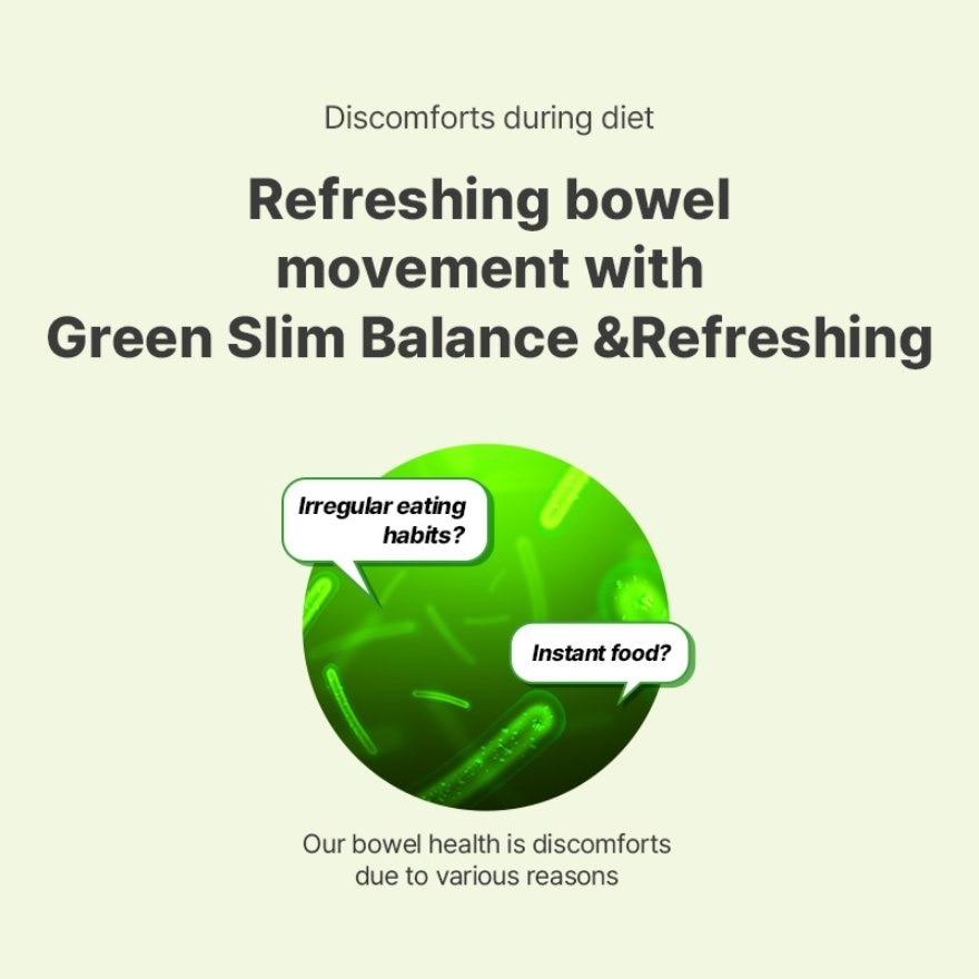 Bellygom Green Slim Balance Refreshing 30 Days Supplement Tablet 70s