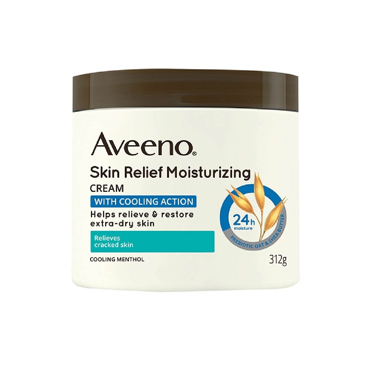 Skin Relief Moisturizing Cream With Cooling Action (Helps Soothe Night Time Itch & Steroid-Free Suitable For Very Dry To Itchy Skin And Gentle Enough For Sensitive Skin) 312g