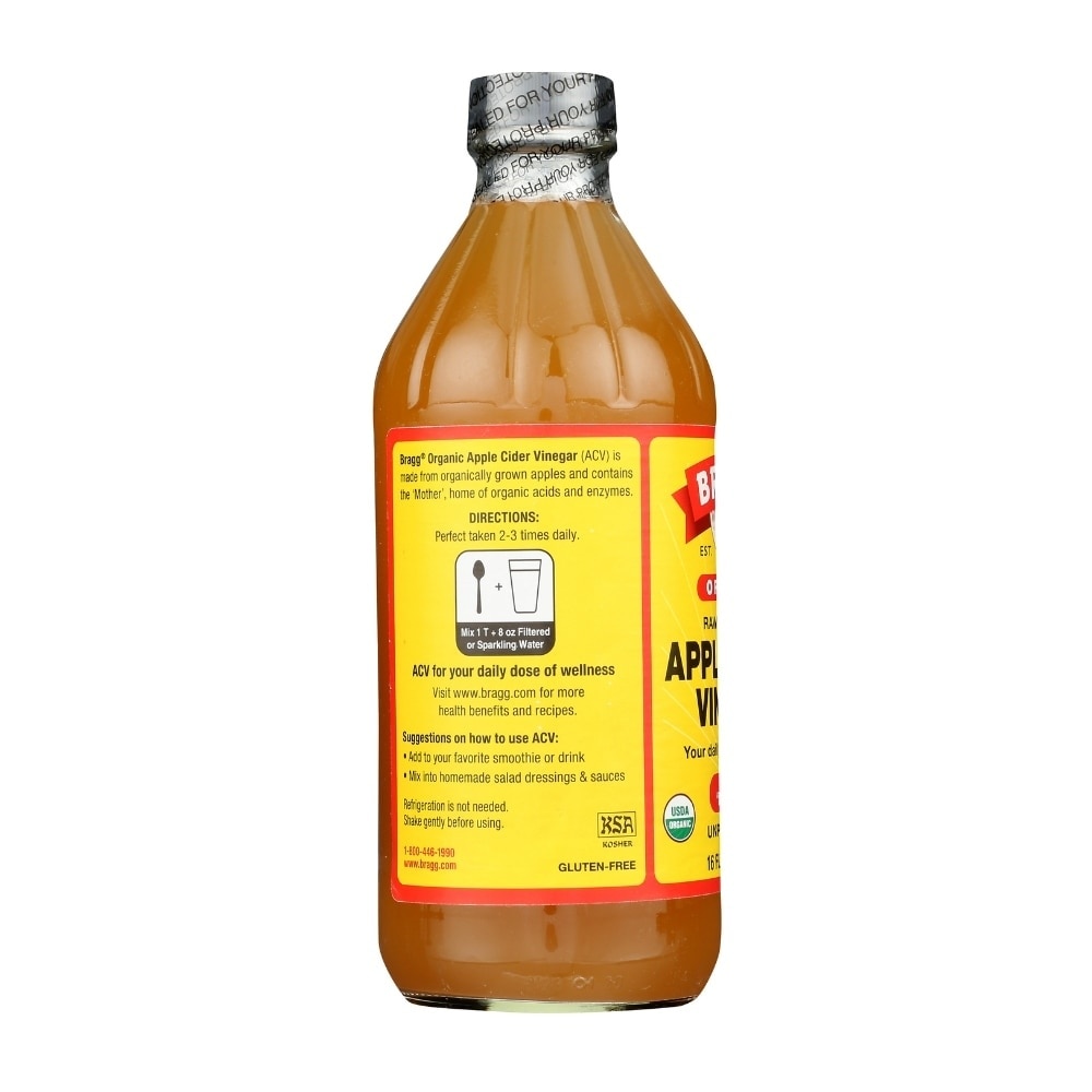 Organic Raw-Unfiltered Apple Cider Vinegar (With The Mother) 473ml