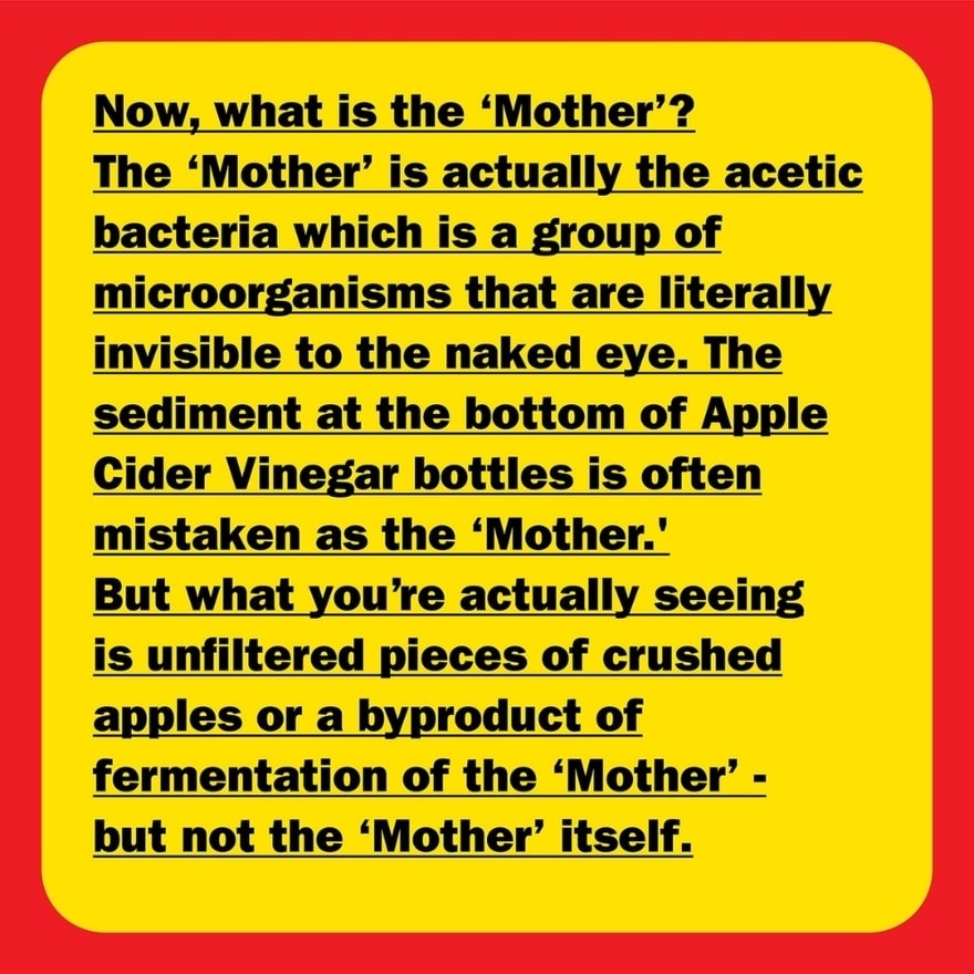 Organic Raw-Unfiltered Apple Cider Vinegar (With The Mother) 473ml