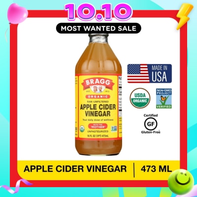 BRAGG Organic Raw Unfiltered Apple Cider Vinegar (With The Mother) 473ml image