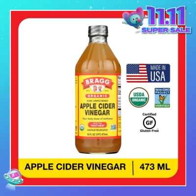 BRAGG Organic Raw-Unfiltered Apple Cider Vinegar (With The Mother) 473ml