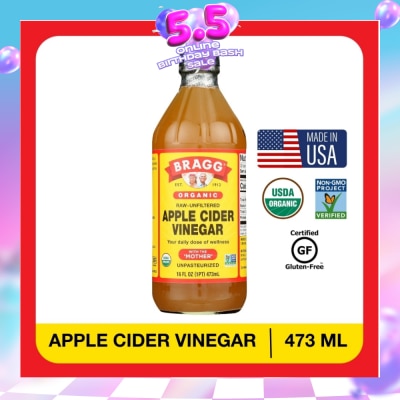 BRAGG - Organic Raw-Unfiltered Apple Cider Vinegar (With The Mother) 473ml