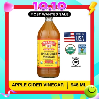 BRAGG Organic Raw Unfiltered Apple Cider Vinegar (With The Mother) 946ml image