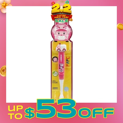 FAFC Robocar Poli Figurine Kids Toothbrush - Amber