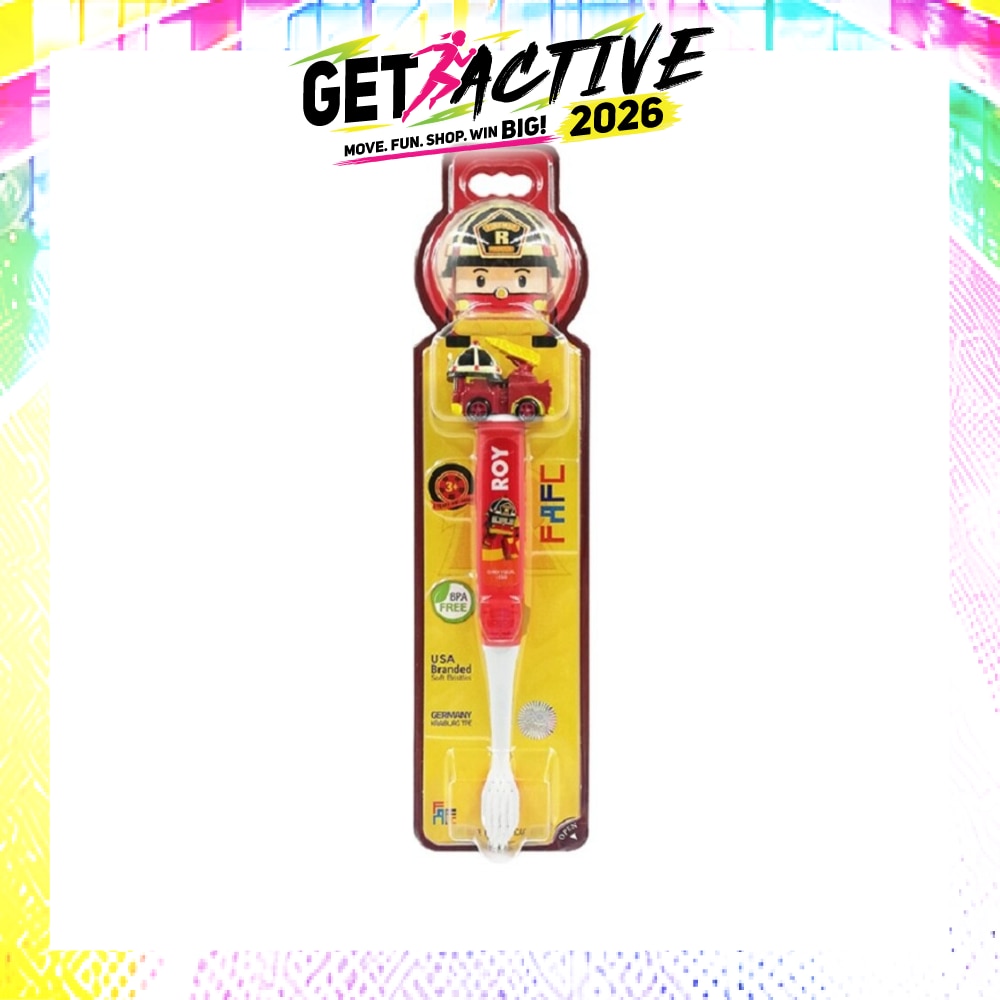 Robocar Poli Figurine Kids Toothbrush - Roy image