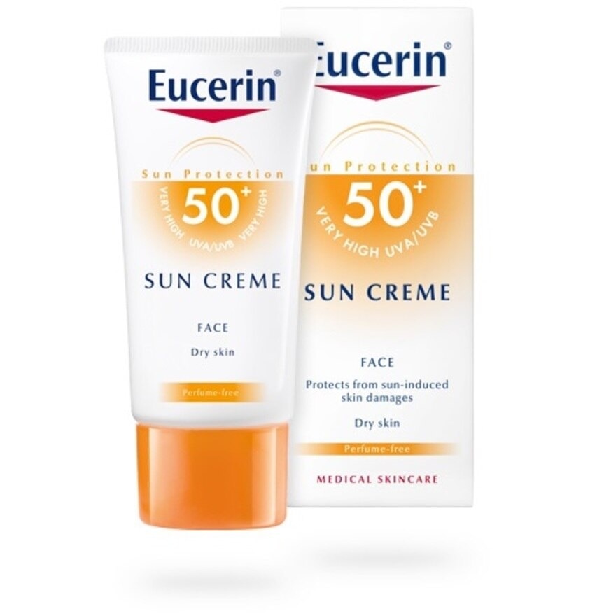 Sun Crème for Face SPF50+ (For Dry Skin + Protect Face from Sun-Induced Skin Damage) 50ml