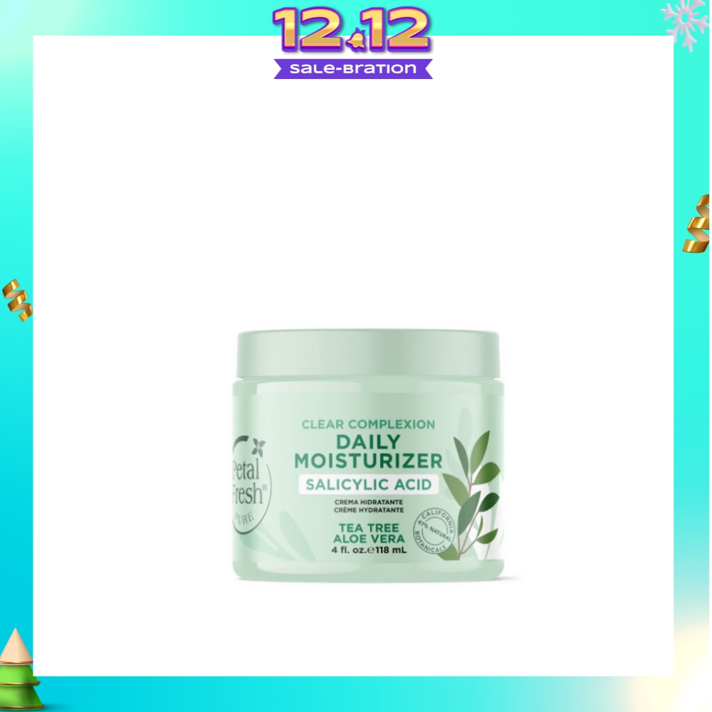 Clear Complexion Daily Moisturizer Tea Tree Aloe Vera (To Help Unclog Pores, Reduce Redness & Soothe Irritated Skin) 118ml