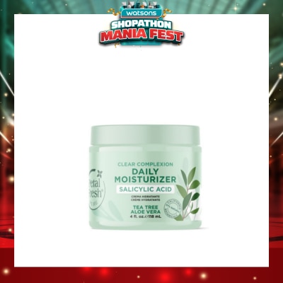 PETAL FRESH - Clear Complexion Daily Moisturizer Tea Tree Aloe Vera (To Help Unclog Pores, Reduce Redness & Soothe Irritated Skin) 118ml