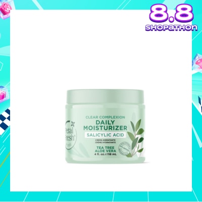 PETAL FRESH Clear Complexion Daily Moisturizer Tea Tree Aloe Vera (To Help Unclog Pores, Reduce Redness & Soothe Irritated Skin) 118ml
