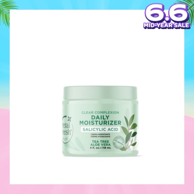 PETAL FRESH Clear Complexion Daily Moisturizer Tea Tree Aloe Vera (To Help Unclog Pores, Reduce Redness & Soothe Irritated Skin) 118ml