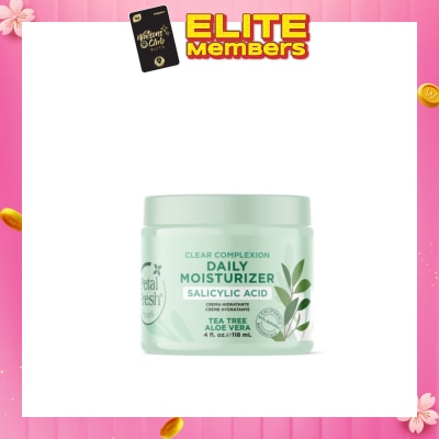 PETAL FRESH Clear Complexion Daily Moisturizer Tea Tree Aloe Vera (To Help Unclog Pores, Reduce Redness & Soothe Irritated Skin) 118ml