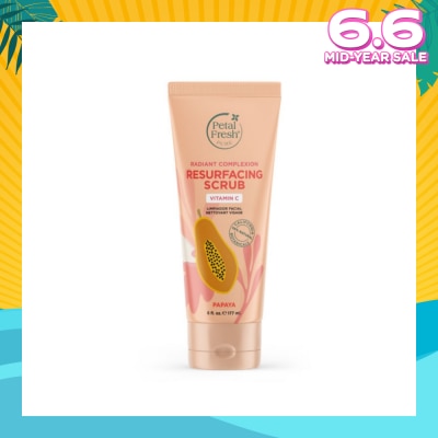 PETAL FRESH Radiant Complexion Resurfacing Scrub Papaya (To Brighten The Skin Complexion & Improves Skin Tone & Texture) 177ml