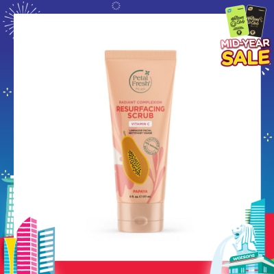 PETAL FRESH Radiant Complexion Resurfacing Scrub Papaya (To Brighten The Skin Complexion & Improves Skin Tone & Texture) 177ml