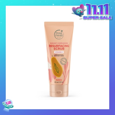 PETAL FRESH Radiant Complexion Resurfacing Scrub Papaya (To Brighten The Skin Complexion & Improves Skin Tone & Texture) 177ml