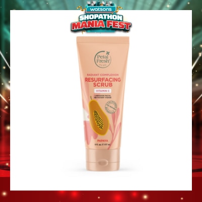 PETAL FRESH - Radiant Complexion Resurfacing Scrub Papaya (To Brighten The Skin Complexion & Improves Skin Tone & Texture) 177ml
