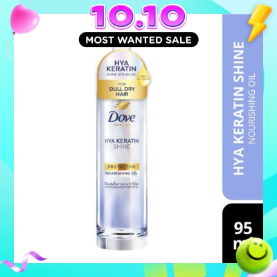 DOVE Hya Keratin Shine Protective Nourishing Serum Oil (For Dull & Dry Hair) 95ml image