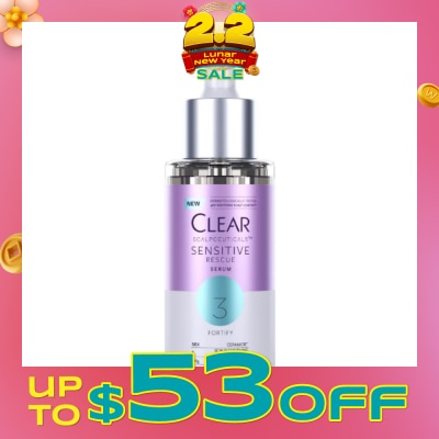 CLEAR Scalpceuticals 3 Fortify Sensitive Rescue Serum (Silicone, Colorants & Parabens Free) 45ml
