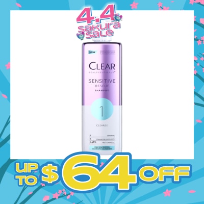 CLEAR - Scalpceuticals 1 Cleanse Sensitive Rescue Shampoo (Silicone, Colorants & Parabens Free) 300ml