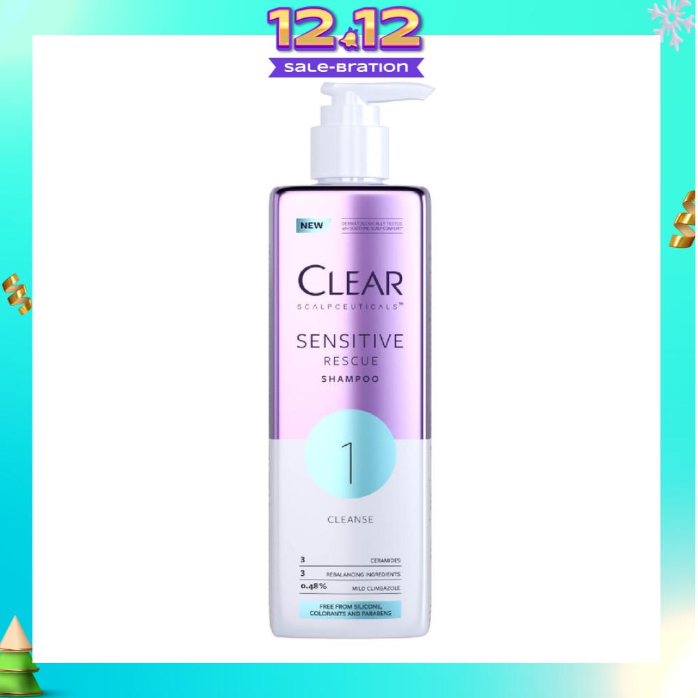 Scalpceuticals 1 Cleanse Sensitive Rescue Shampoo (Silicone, Colorants & Parabens Free) 300ml