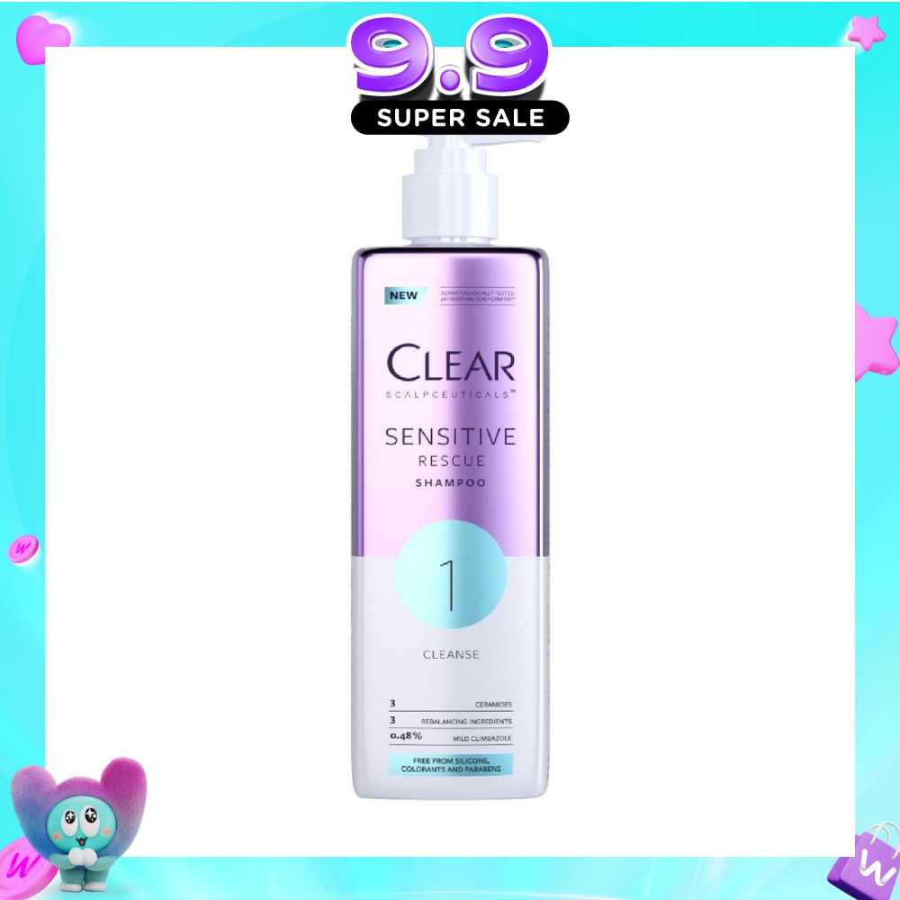 Scalpceuticals 1 Cleanse Sensitive Rescue Shampoo (Silicone, Colorants & Parabens Free) 300ml (Expiry: May`2027) image