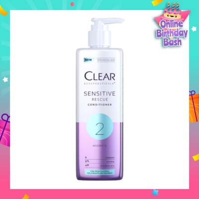 CLEAR Scalpceuticals 2 Hydrate Sensitive Rescue Conditioner (Silicone, Colorants & Parabens Free) 300ml