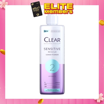 CLEAR Scalpceuticals 2 Hydrate Sensitive Rescue Conditioner (Silicone, Colorants & Parabens Free) 300ml