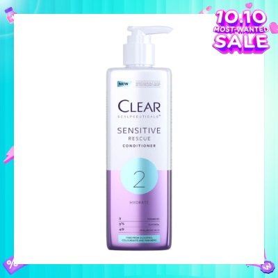 CLEAR Scalpceuticals 2 Hydrate Sensitive Rescue Conditioner (Silicone, Colorants & Parabens Free) 300ml