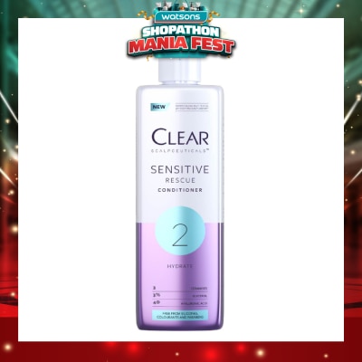 CLEAR - Scalpceuticals 2 Hydrate Sensitive Rescue Conditioner (Silicone, Colorants & Parabens Free) 300ml