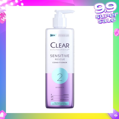 CLEAR Scalpceuticals 2 Hydrate Sensitive Rescue Conditioner (Silicone, Colorants & Parabens Free) 300ml