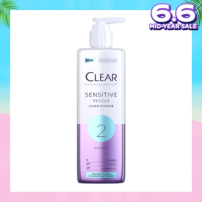 CLEAR Scalpceuticals 2 Hydrate Sensitive Rescue Conditioner (Silicone, Colorants & Parabens Free) 300ml