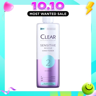 CLEAR Scalpceuticals 2 Hydrate Sensitive Rescue Conditioner (Silicone, Colorants & Parabens Free) 300ml (Expiry: Jul`2027) image